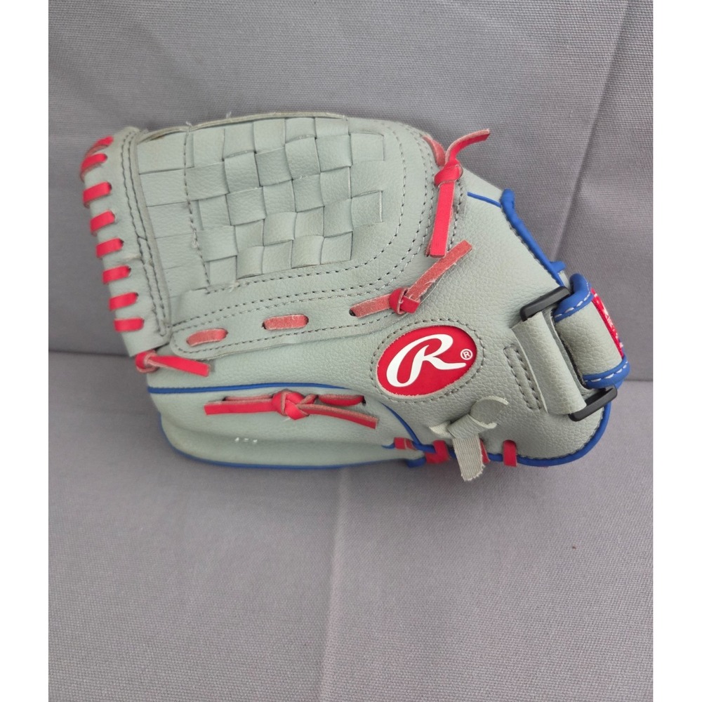Rawlings Glove Gray Red Right Hand Player Series 11.5 Inches Basket Web Strap